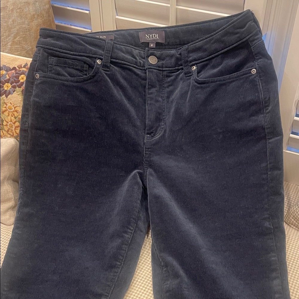 NYDJ Navy Corduroy Trousers